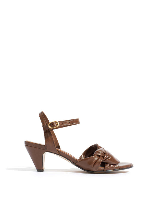 Kamilah 50 stiletto Shiny lamb Chocolate - Anonymous Copenhagen Shoes