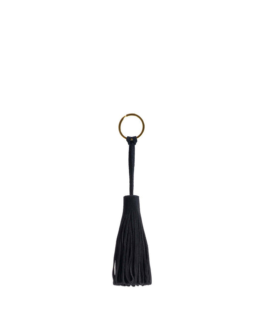 Katty fringe keyring Calf suede Black - Anonymous Copenhagen Small Leather Goods