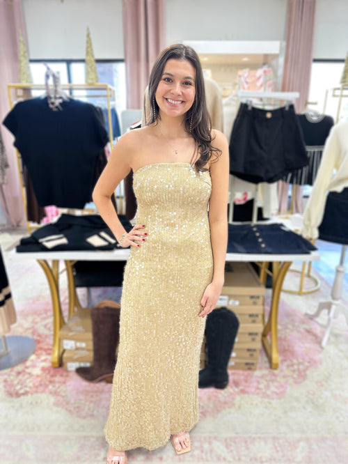 Lele Sequin Dress