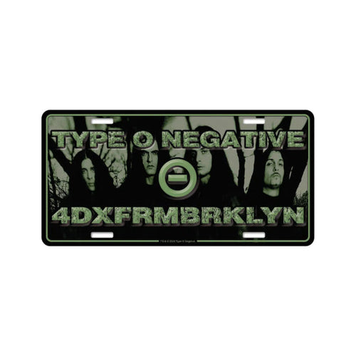 License Plate - Type O Negative - 4DXFRMBRKLYN