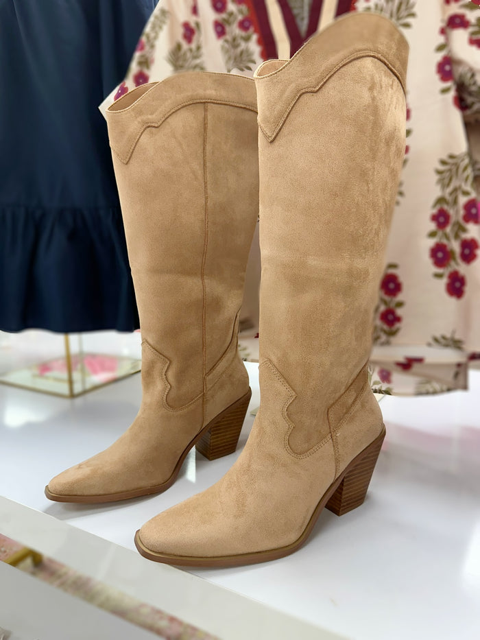 Mia Almond Suede Boots
