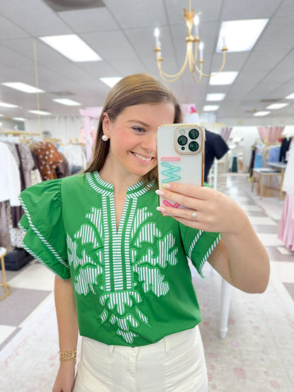 Nantucket Green Top