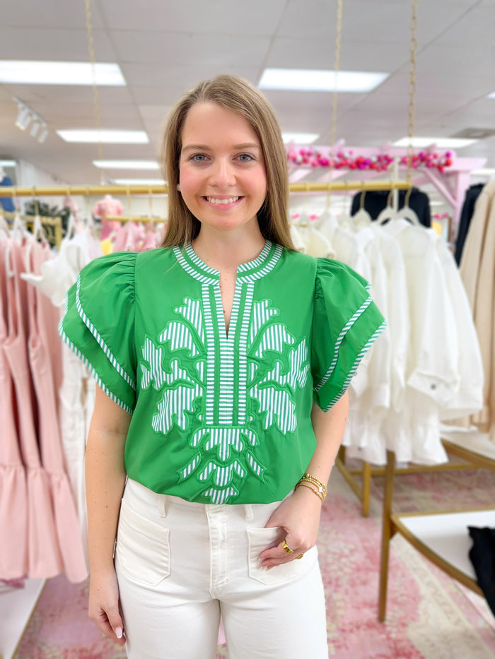 Nantucket Green Top