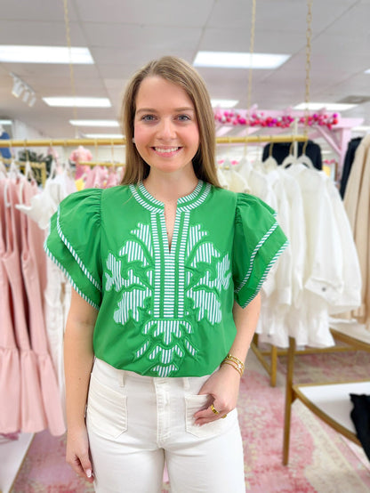 Nantucket Green Top