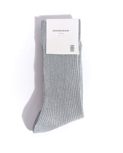 Noa glitter socks 52% nylon 48% polyester Silver - Anonymous Copenhagen Socks