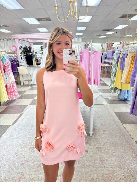 Pink Petals Mini Dress