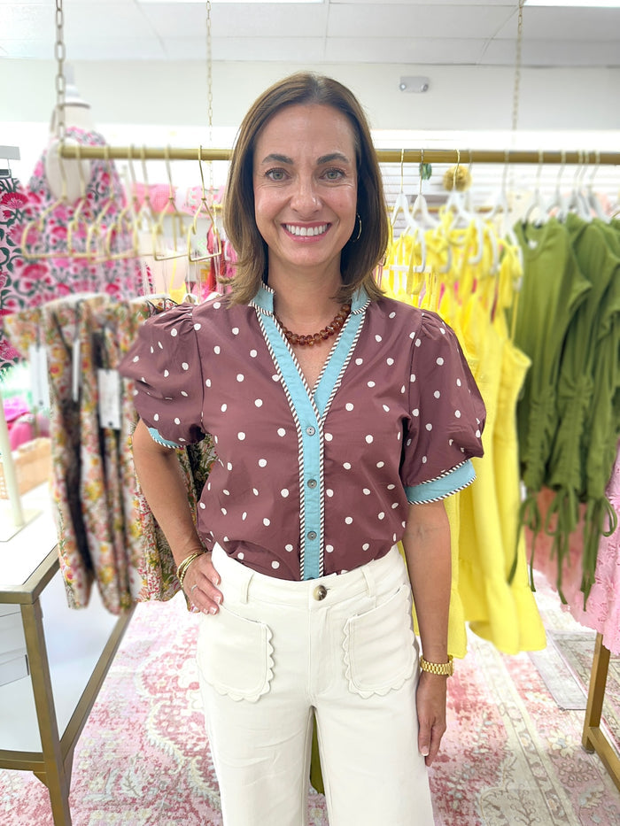 Polka Dot Charm Top