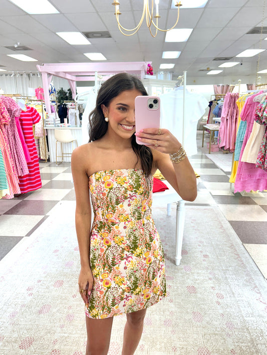 Tea Party Strapless Mini dress