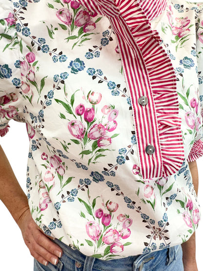 Tulips and Stripes Top