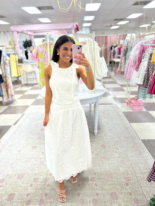 White Magnolia Eyelet Set